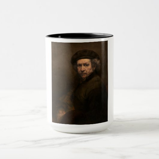 Rembrandt Self Portrait: Dutch Golden Age Painter Tasse (Zentrum)