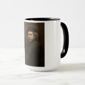 Rembrandt Self Portrait: Dutch Golden Age Painter Tasse (VorderseiteRechts)