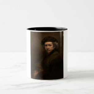 Rembrandt Self Portrait: Dutch Golden Age Painter Zweifarbige Tasse