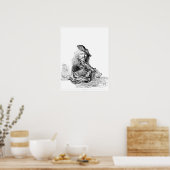 Rembrandt Self Portrait Etching Poster (Küche)