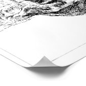 Rembrandt Self Portrait Etching Poster (Ecke)