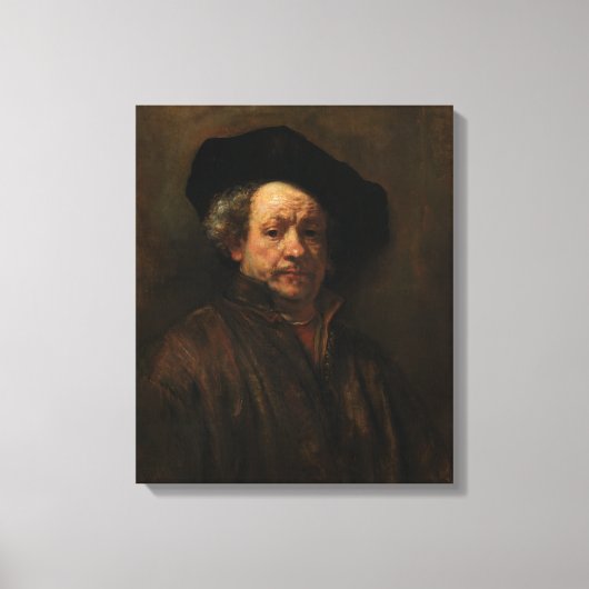 Rembrandt Self-Portrait Leinwanddruck (Vorderseite)