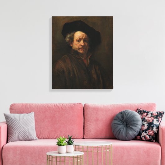 Rembrandt Self-Portrait Leinwanddruck (Insitu (Wohnzimmer))