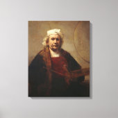 Rembrandt Self-Portrait mit zwei Kreisen Leinwanddruck (Vorderseite)