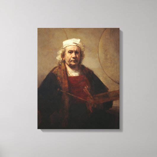Rembrandt Self-Portrait mit zwei Kreisen Leinwanddruck (Vorderseite)