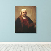 Rembrandt Self-Portrait mit zwei Kreisen Leinwanddruck (Insitu (Holzboden))