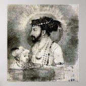 Rembrandt - Shah Jahan und sein Sohn 1656 Poster (Vorne)