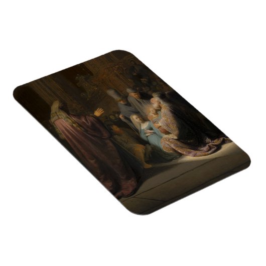 Rembrandt, Simeons Lied des Lotes - Bildende Kunst Magnet (Rechte Seite)