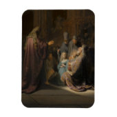Rembrandt, Simeons Lied des Lotes - Bildende Kunst Magnet (Vertikal)