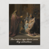 Rembrandt, Simeons Lied des Lotes - Bildende Kunst Postkarte (Vorderseite)