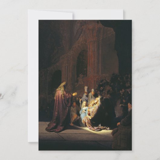Rembrandt - Simeons Lobesong Karte (Vorderseite)