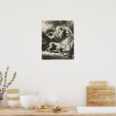 Rembrandt - St. Jerome Reading 1634 Poster (Küche)