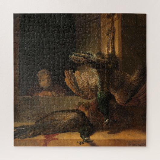 Rembrandt, Still Life with Peacocks - Fine Art Puzzle (Vertikal)