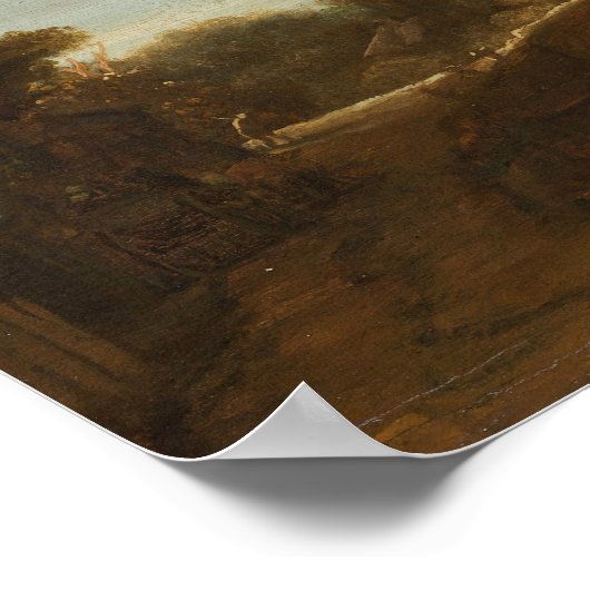 Rembrandt - Stone Bridge Poster (Ecke)