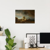 Rembrandt - Stone Bridge Poster (Heimbüro)