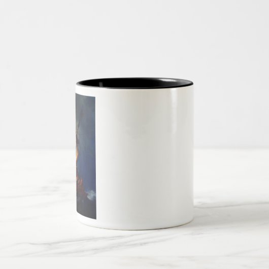 Rembrandt Storm am Meer von Galiläa Zweifarbige Tasse (Mittel)