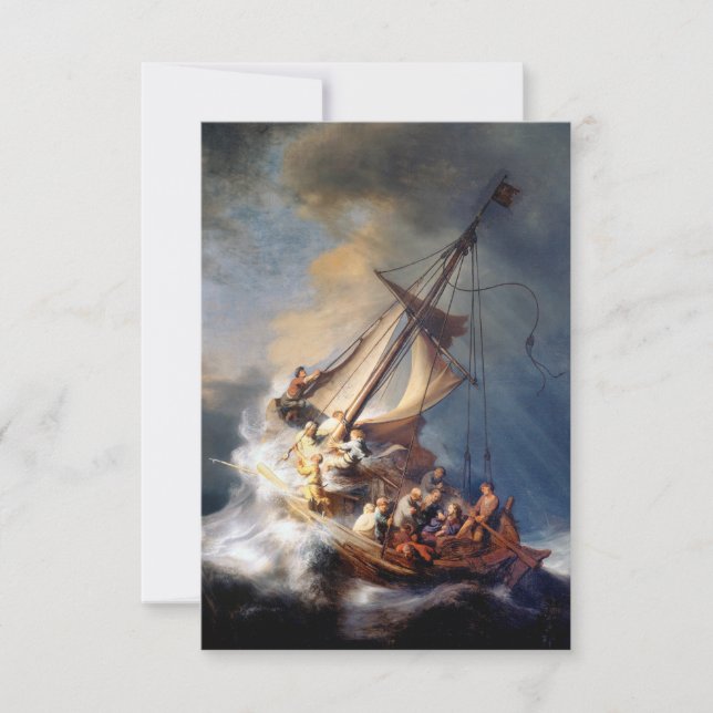 Rembrandt Storm am See von Galiläa (Vorderseite)