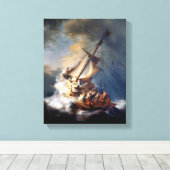 Rembrandt Storm am See von Galiläa Leinwanddruck (Insitu (Holzboden))