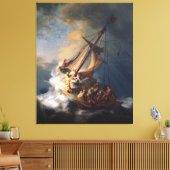 Rembrandt Storm Sea of Galilee Painting Leinwanddruck (Insitu (Wohnzimmer))