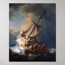 Rembrandt Storm Sea of Galilee Painting