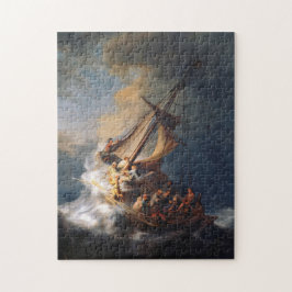 Rembrandt Storm Sea of Galilee Painting Puzzle