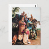 Rembrandt - The Baptism of the Eunuch, Postkarte (Vorne/Hinten)