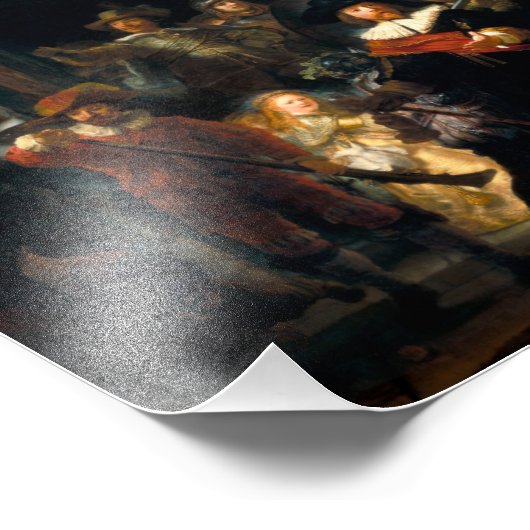 Rembrandt The Night Watch Print Fotodruck (Ecke)