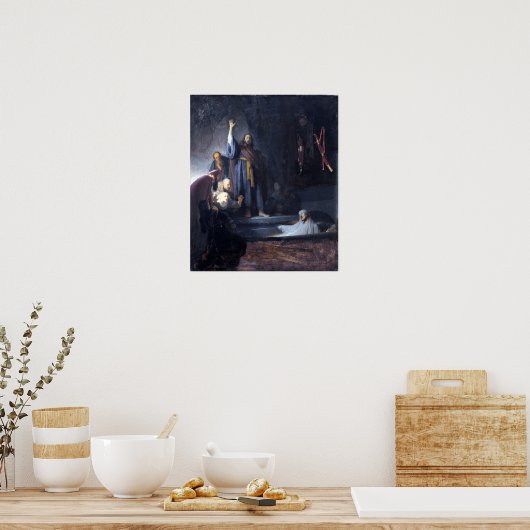 Rembrandt The Raising of Lazarus Poster (Küche)