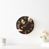 Rembrandt: The Shipbuilder and his Wife, 1633 Runde Wanduhr (Zuhause)