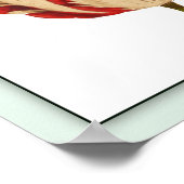 Rembrandt Tulip Pop Art Poster Print (Ecke)