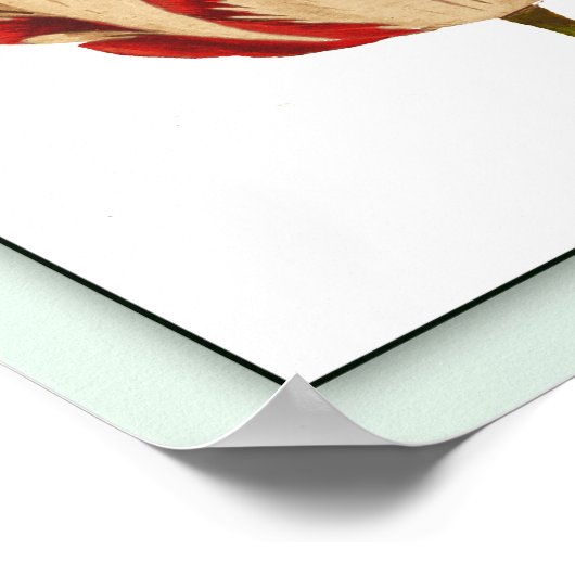 Rembrandt Tulip Pop Art Poster Print (Ecke)