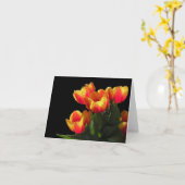 Rembrandt-Tulpe-Anmerkungs-Karte Karte (Gelbe Blume)