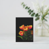 Rembrandt-Tulpen ATC-Foto-Karte Visitenkarte (Stehend Vorderseite)