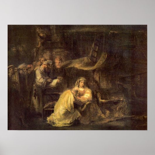 Rembrandt - Umklammerung Christi Poster (Vorne)