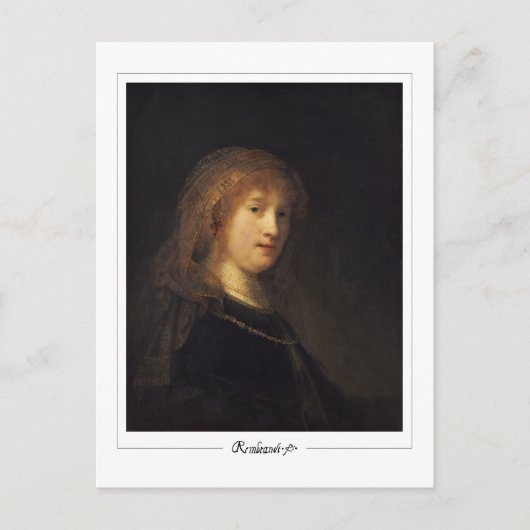 Rembrandt van Rijn #4 - Fine Art Postkarte (Vorderseite)