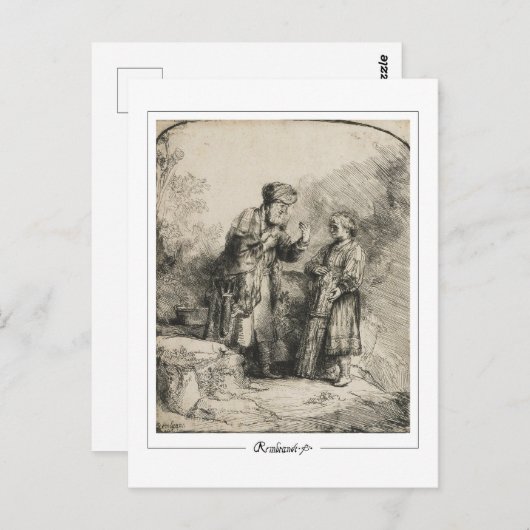 Rembrandt van Rijn #556 - Fine Art Postkarte (Vorne/Hinten)