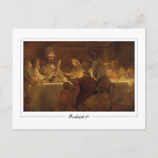 Rembrandt van Rijn #615 - Fine Art Postkarte (Vorderseite)