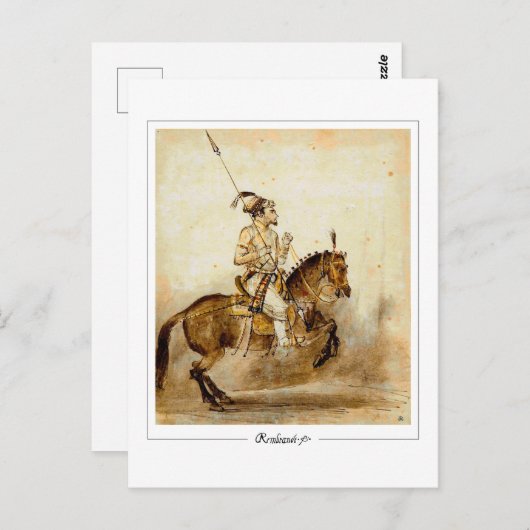 Rembrandt van Rijn #651 - Fine Art Postkarte (Vorne/Hinten)