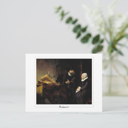 Rembrandt van Rijn #669 - Fine Art Postkarte (Stehend Vorderseite)