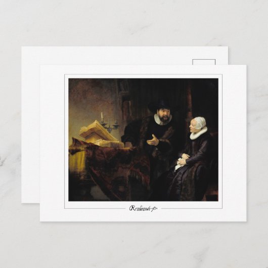 Rembrandt van Rijn #669 - Fine Art Postkarte (Vorne/Hinten)