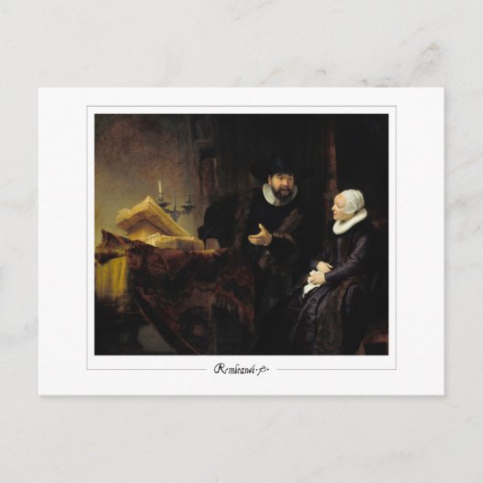 Rembrandt van Rijn #669 - Fine Art Postkarte (Vorderseite)