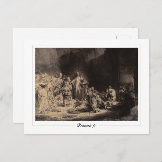 Rembrandt van Rijn #676 - Fine Art Postkarte (Vorne/Hinten)