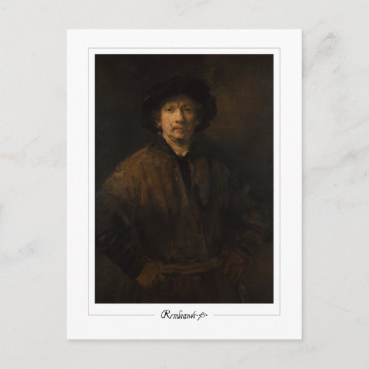 Rembrandt van Rijn #680 - Fine Art Postkarte (Vorderseite)