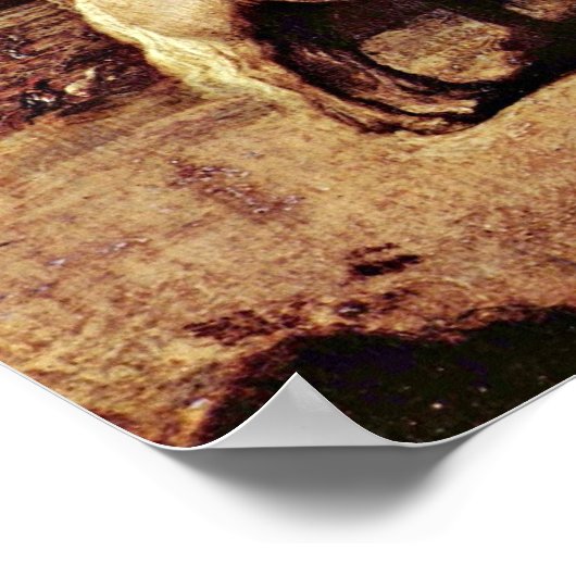 Rembrandt van Rijn - Der gute Samariter Poster (Ecke)