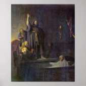Rembrandt van Rijn - Die Erziehung von Lazarus Poster (Vorne)