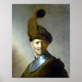 Rembrandt van Rijn Ein alter Mann in Militärkostüm Poster (Vorne)