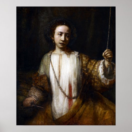 Rembrandt van Rijn Lucretia Poster (Vorne)