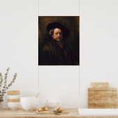 Rembrandt Van Rijn, Selbstportrait, 1660 Poster (Küche)