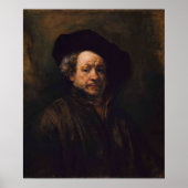 Rembrandt Van Rijn, Selbstportrait, 1660 Poster (Vorne)