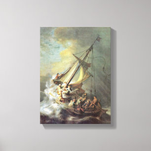 Rembrandt Van Rijn - Sturm auf dem Meer von Leinwanddruck